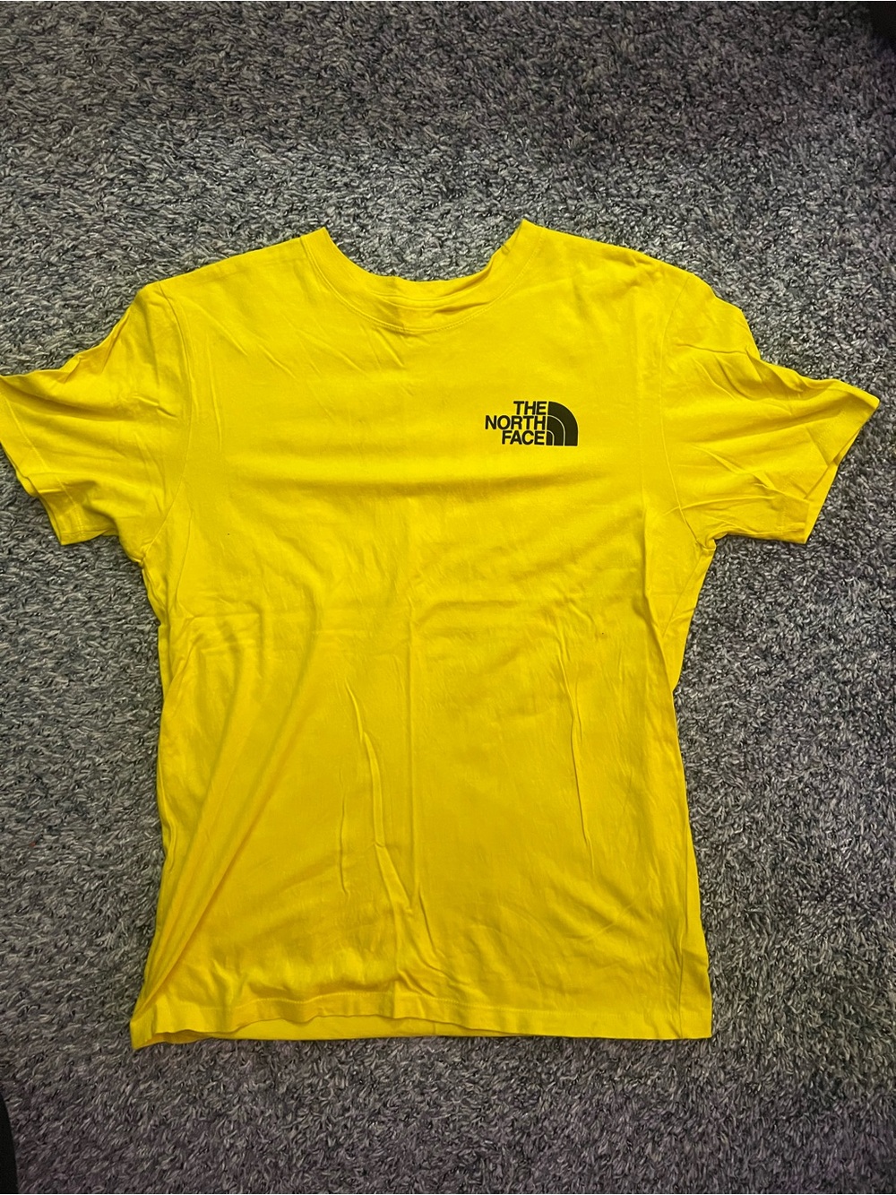 The North Face Yellow Short Sleeve Logo Tee